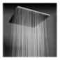 SIRIA 135 Soffione quadro saldato 320x320 getto a pioggia in acciaio inox finitura satinato