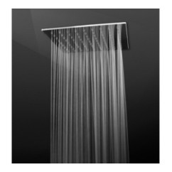 INDIA 105 Soffione quadro saldato 400x400 getto a pioggia in acciaio inox finitura satinato