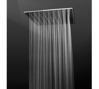 INDIA 102 Soffione quadro saldato 200x200 getto a pioggia in acciaio inox finitura satinato
