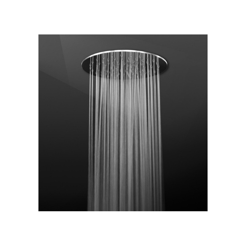 NEPAL 107 Soffione tondo saldato diam. 200 getto a pioggia in acciaio inox finitura satinato