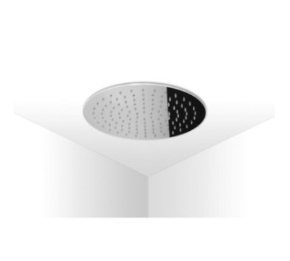NEPAL 107 Soffione tondo saldato diam. 200 getto a pioggia in acciaio inox finitura satinato