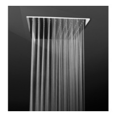 MALDIVE 113 Soffione rettangolare saldato 200x300 getto a pioggia in acciaio inox finitura satinato