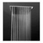 MALDIVE 113 Soffione rettangolare saldato 200x300 getto a pioggia in acciaio inox finitura satinato