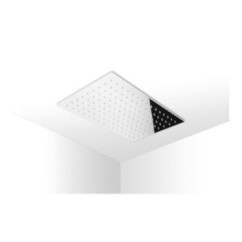 MALDIVE 113 Soffione rettangolare saldato 200x300 getto a pioggia in acciaio inox finitura satinato