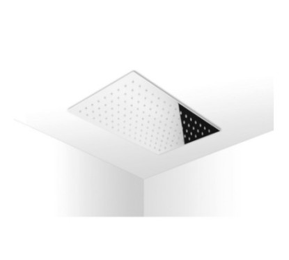 MALDIVE 113 Soffione rettangolare saldato 200x300 getto a pioggia in acciaio inox finitura satinato