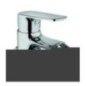 FUNKY miscelatore monocomando bidet con scarico finitura cromo