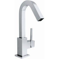 QUARZO monocomando lavabo leva laterale con scarico a pressione finitura cromo
