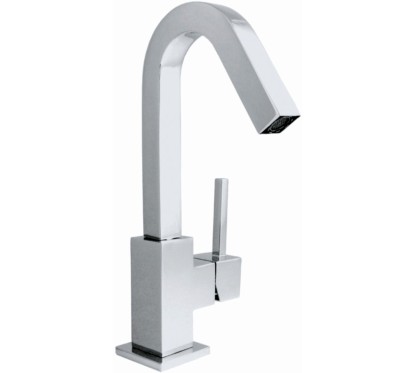 QUARZO monocomando lavabo leva laterale con scarico a pressione finitura cromo