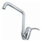 ELITE monocomando lavello leva laterale canna "L" finitura cromo