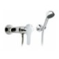 FLY monocomando doccia esterno frontale con duplex finitura cromo