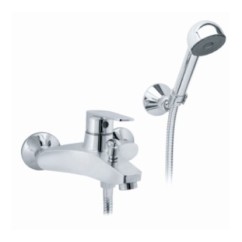 LINE monocomando vasca con duplex finitura cromo