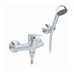 LINE monocomando doccia esterno con duplex finitura cromo