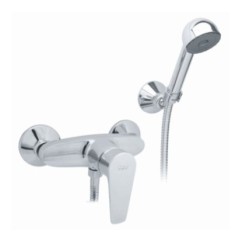 LINE monocomando doccia esterno frontale con duplex finitura cromo
