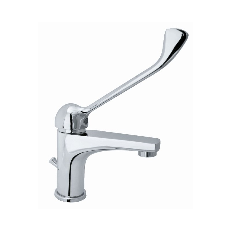 LINE monocomando lavabo leva clinica con scarico finitura cromo