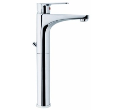 LINE monocomando lavabo prolungato con scarico finitura cromo