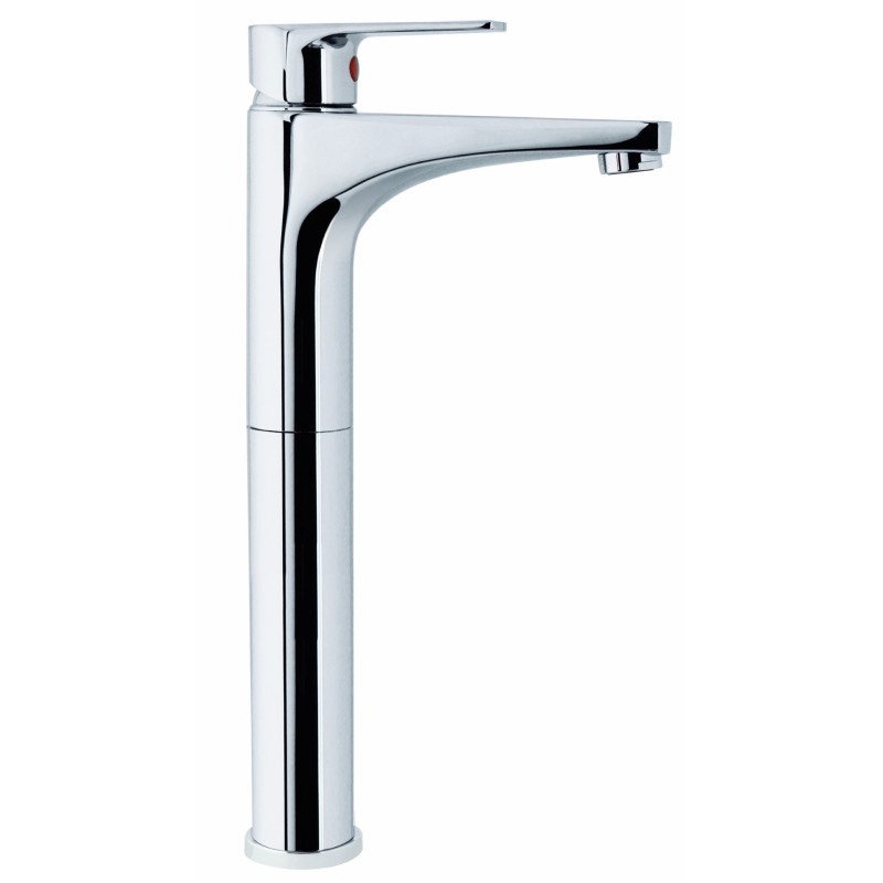 LINE monocomando lavabo prolungato senza scarico finitura cromo