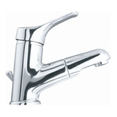 TREND monocomando lavabo con scarico e doccia estraibile finitura cromo