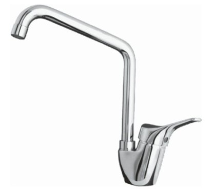 TREND monocomando lavello leva laterale canna "L" finitura cromo