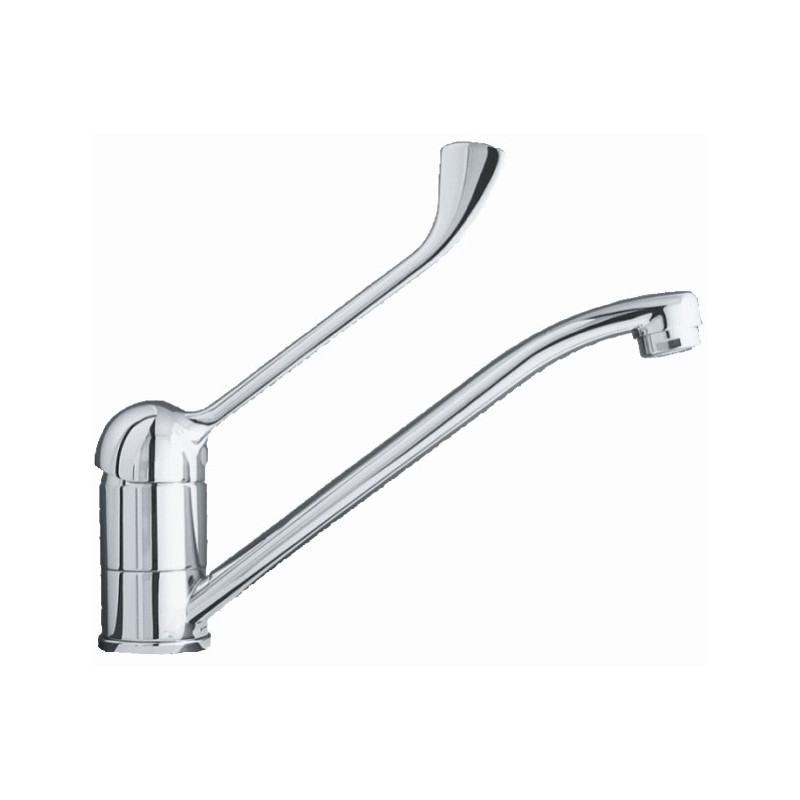 TREND monocomando lavello monoforo leva clinica finitura cromo