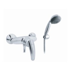 SMART monocomando doccia esterno frontale con duplex finitura cromo