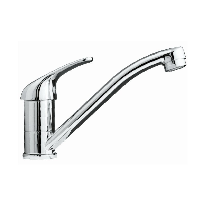CIAO monocomando lavello monoforo canna corta finitura cromo