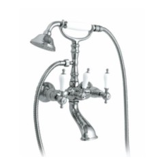 IRIS gruppo vasca con doccia finitura cromo