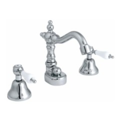 IRIS batteria bidet con scarico finitura cromo