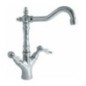 IRIS monoforo lavabo con scarico finitura cromo