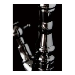 IRIS monoforo lavabo con scarico finitura cromo
