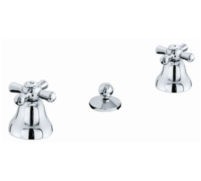 MAYA batteria bidet norton con scarico finitura cromo
