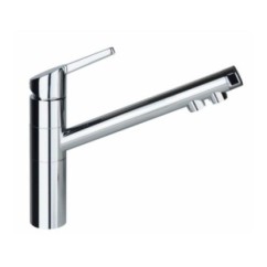 TEKNO monocomando lavello a 3 vie finitura cromo