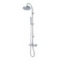THERMO colonna doccia con termostatico e soffione in abs finitura cromo