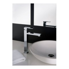 SLIM miscelatore monocomando per lavabo alto finitura white gold