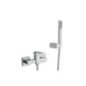 SLIM gruppo doccia esterno con duplex finitura oro rosa