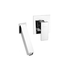MANHATTAN monocomando lavabo a parete finitura graphite
