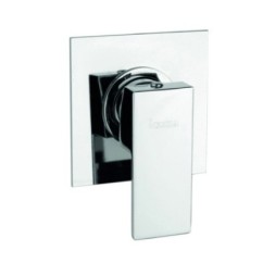 MANHATTAN monocomando doccia incasso con piastra minimal finitura matt brushed nickel