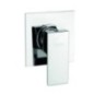 MANHATTAN monocomando doccia incasso con piastra minimal finitura white gold
