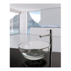 DOMUS miscelatore monocomando per lavabo alto finitura rame lucido
