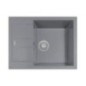 ELEGANCE 65.10 Lavello cucina ad una vasca più scolapiatti finitura ultrametal 44 nero