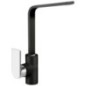 MIG10 miscelatore monocomando con canna rettangolare a L finitura nanostone N4 urban grey