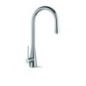 NEWMIX80 miscelatore monocomando con canna tonda finitura nanostone N4 urban grey