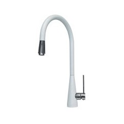 NEWMIX80 miscelatore monocomando con canna tonda finitura nanostone N4 urban grey