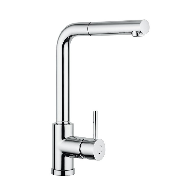 VEMIXEXTL miscelatore monocomando con doccia estraibile finitura cromo/nanostone N6 deep black