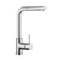 VEMIXEXTL miscelatore monocomando con doccia estraibile finitura cromo/nanostone N6 deep black