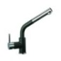 VENMIXEXT miscelatore monocomando con doccia estraibile finitura cromo/microultragranit 72 tartufo