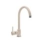 PETRAMIX miscelatore monocomando con canna a ponte finitura microultragranit 98 bianco