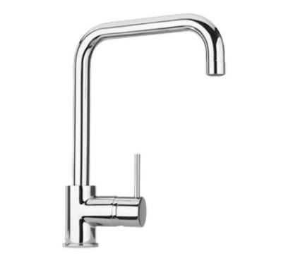 VENMIX20 miscelatore monocomando con canna tubo ad U finitura microultragranit bianco