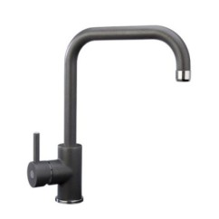 VENMIX20 miscelatore monocomando con canna tubo ad U finitura microultragranit bianco