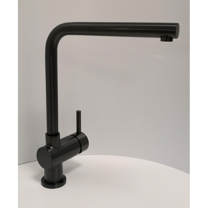 COLORADO miscelatore lavello cucina in acciaio inox finitura nero pvd