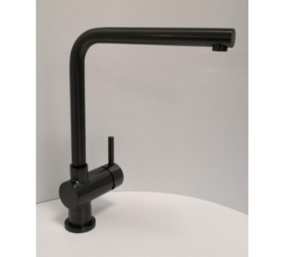 COLORADO miscelatore lavello cucina in acciaio inox finitura nero pvd